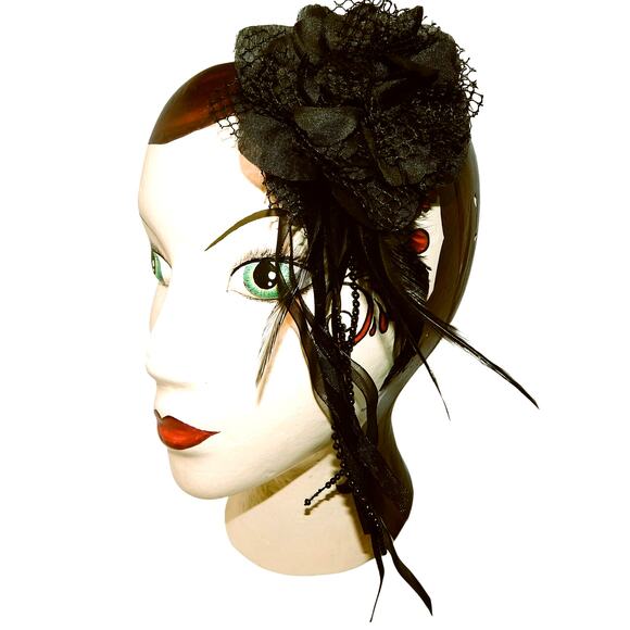 Avant-garde Vintage Fascinator Headpiece - Picture 1 of 12